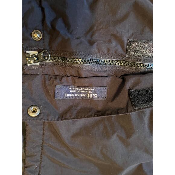5.11 Tactical Parka Hooded Multi Pocket Jacket Part # 48001, Black Men's Size L - Picture 5 of 11